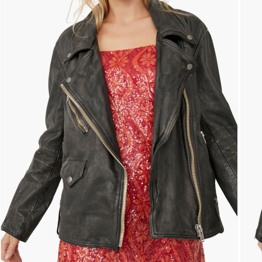 We The Free genuine leather jacket